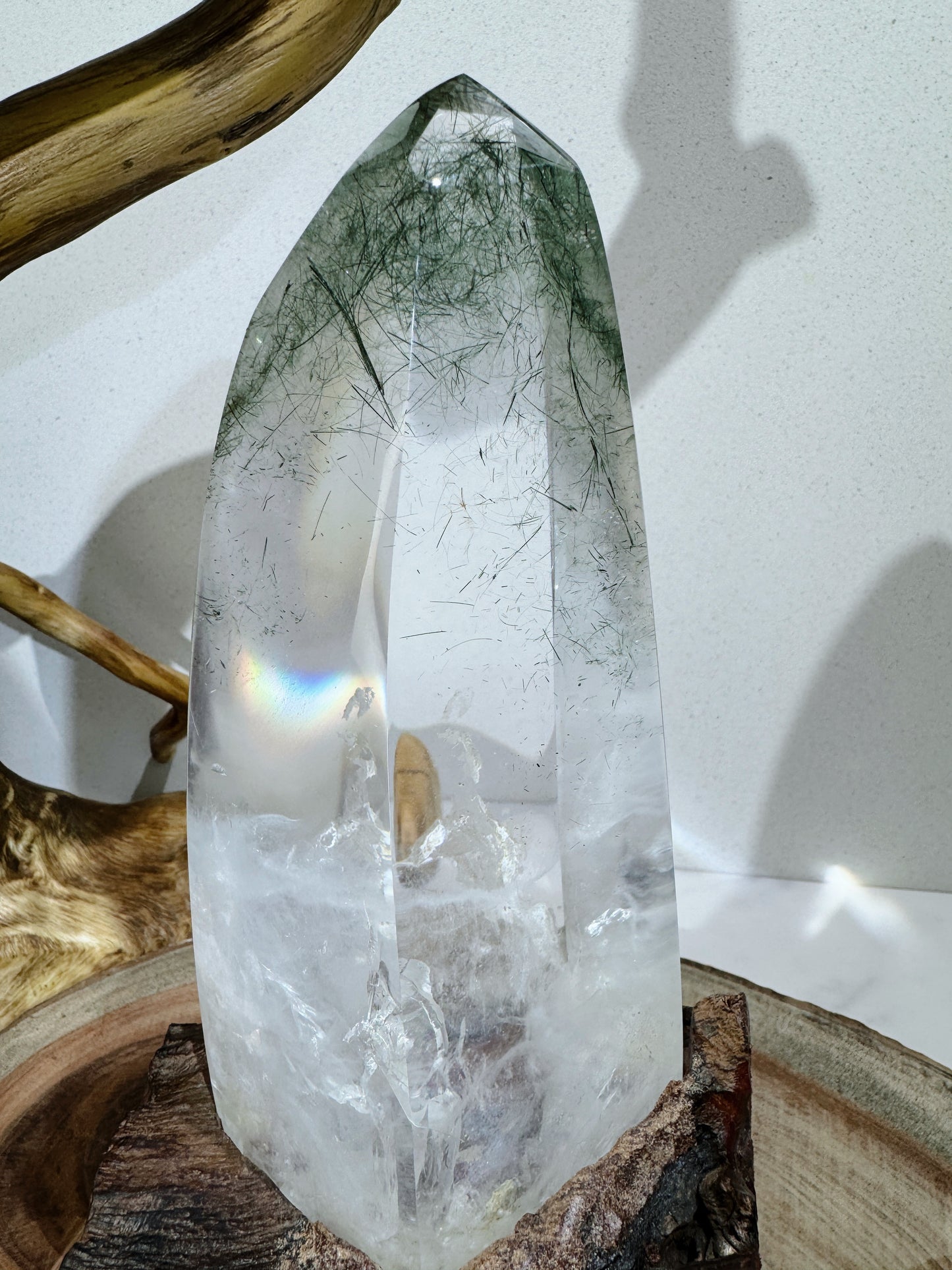 awesome green rutile quartz