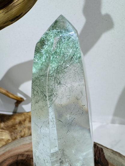 awesome green rutile quartz