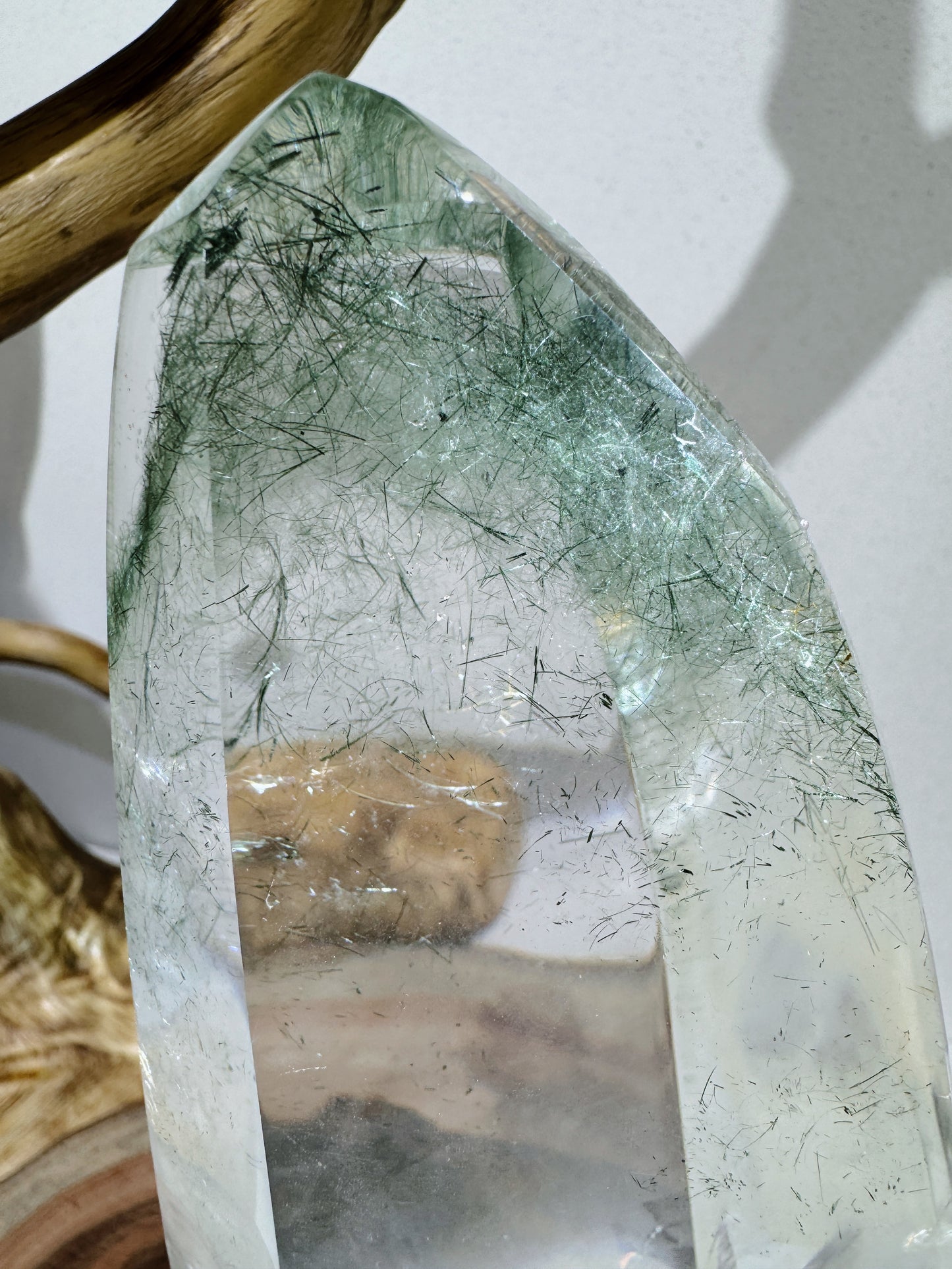 awesome green rutile quartz