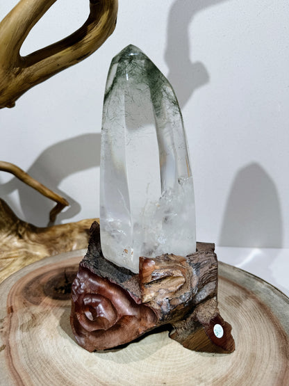 awesome green rutile quartz