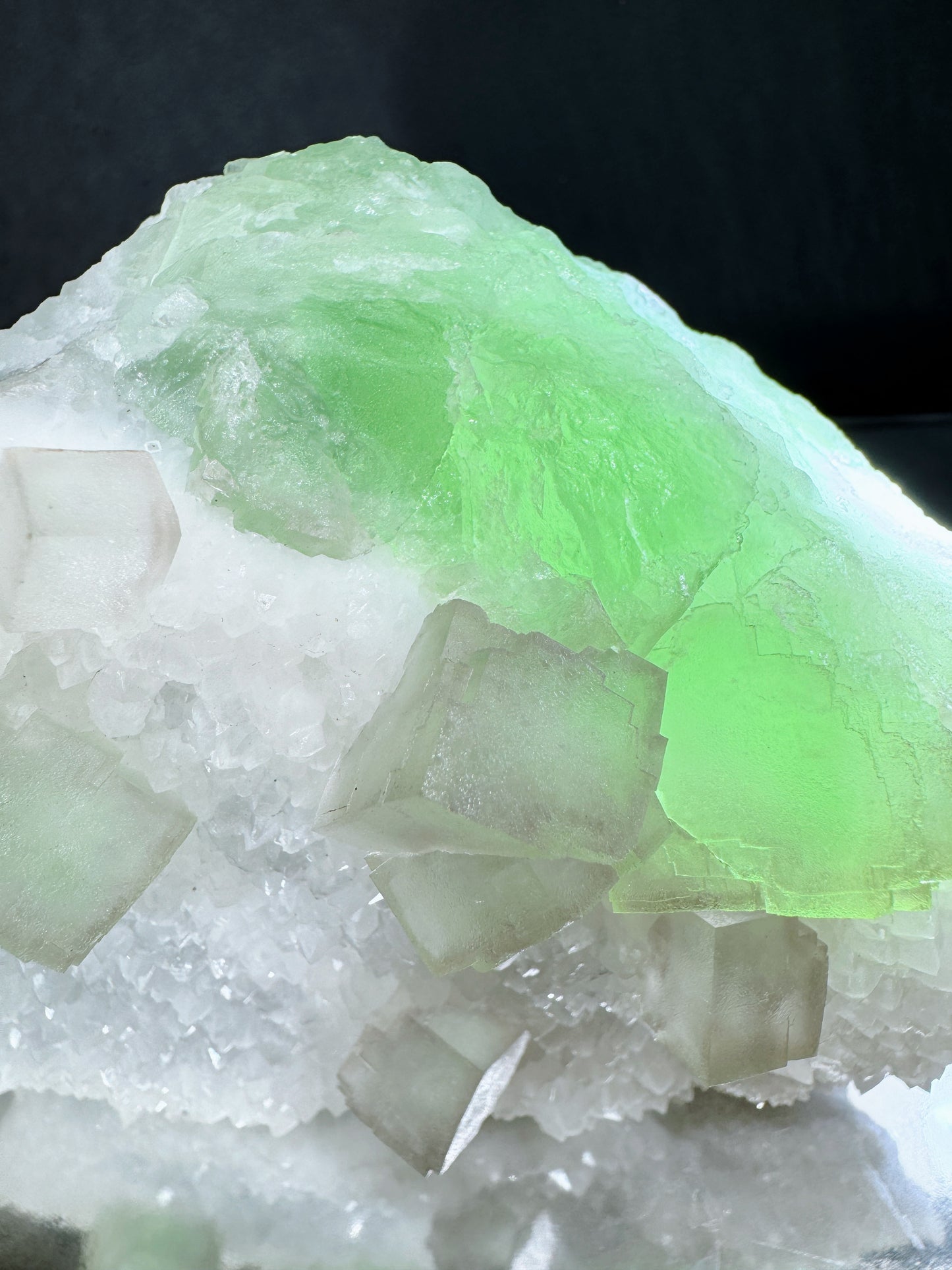 bright green fluorite