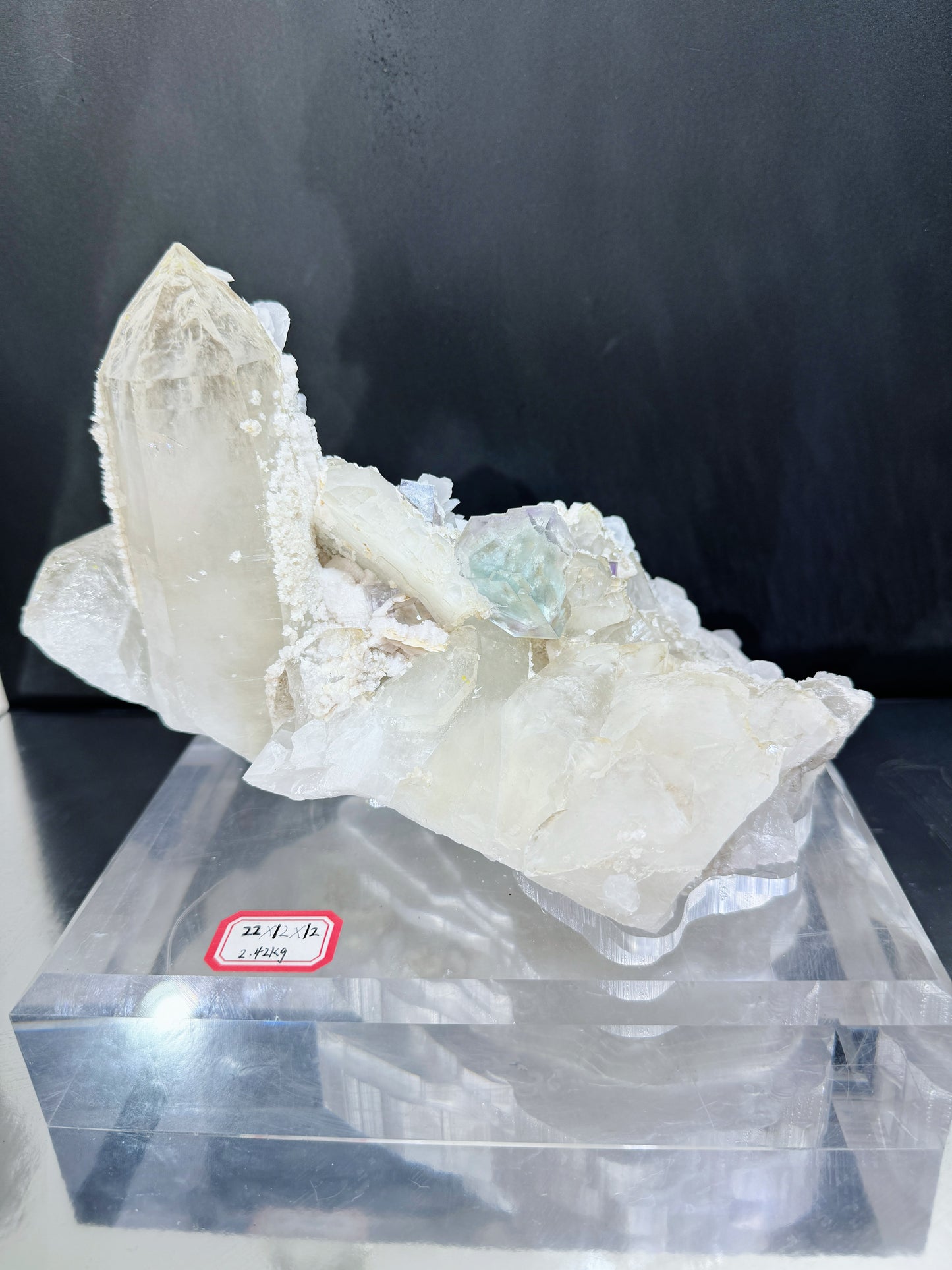 ygx fluorite with calcite combo