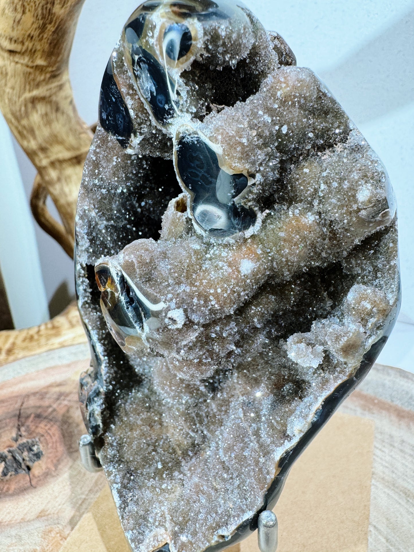 black agate  geode