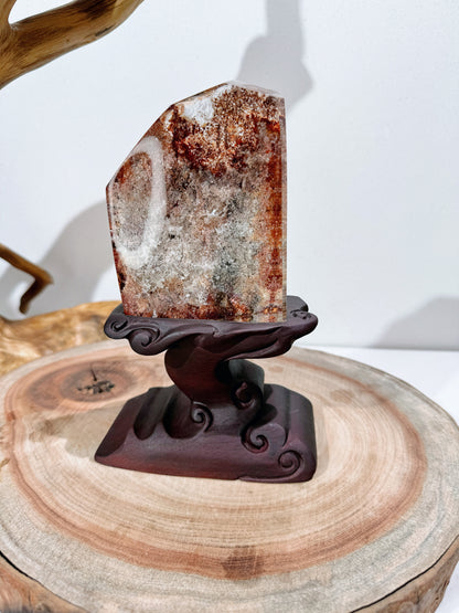 dark red garden quartz