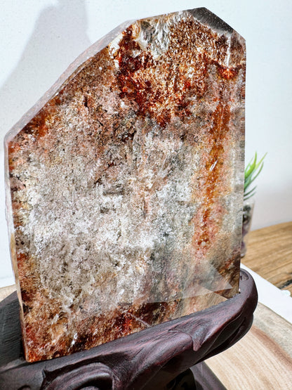 dark red garden quartz