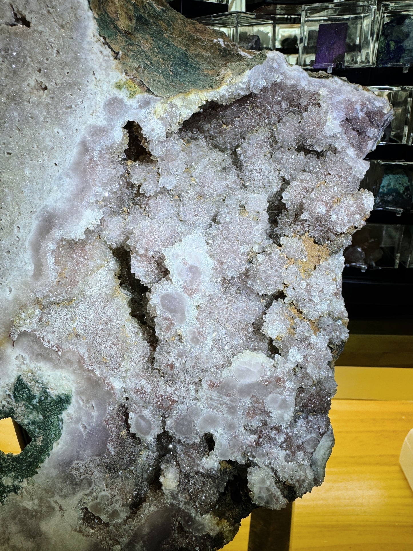 pink amethyst slab